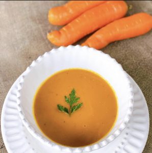 Sopa de zanahoria rostizada